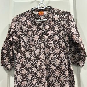 Cotton Cottage Floral Kurtas Authentic Handmade Goodness From India size M